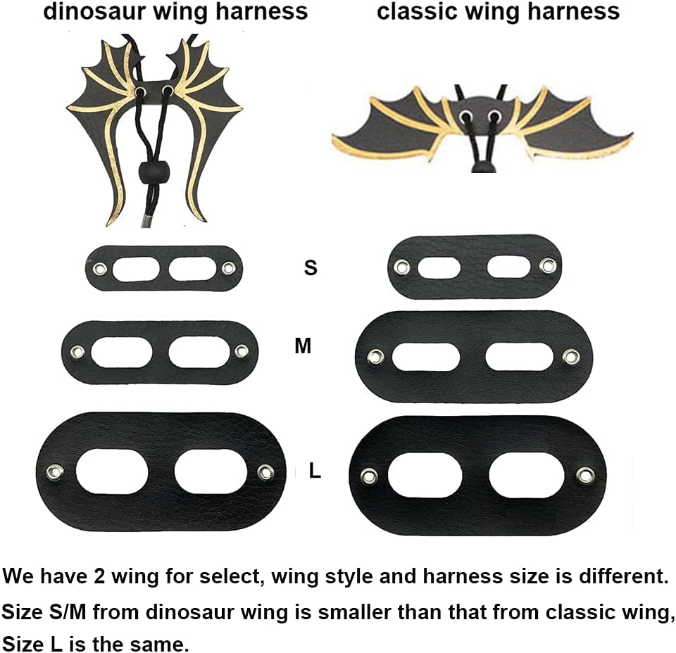 Bearded Dragon Leash Harness – Leather Wings Reptile Harness with Removable Leash - Operation Cozy Paws