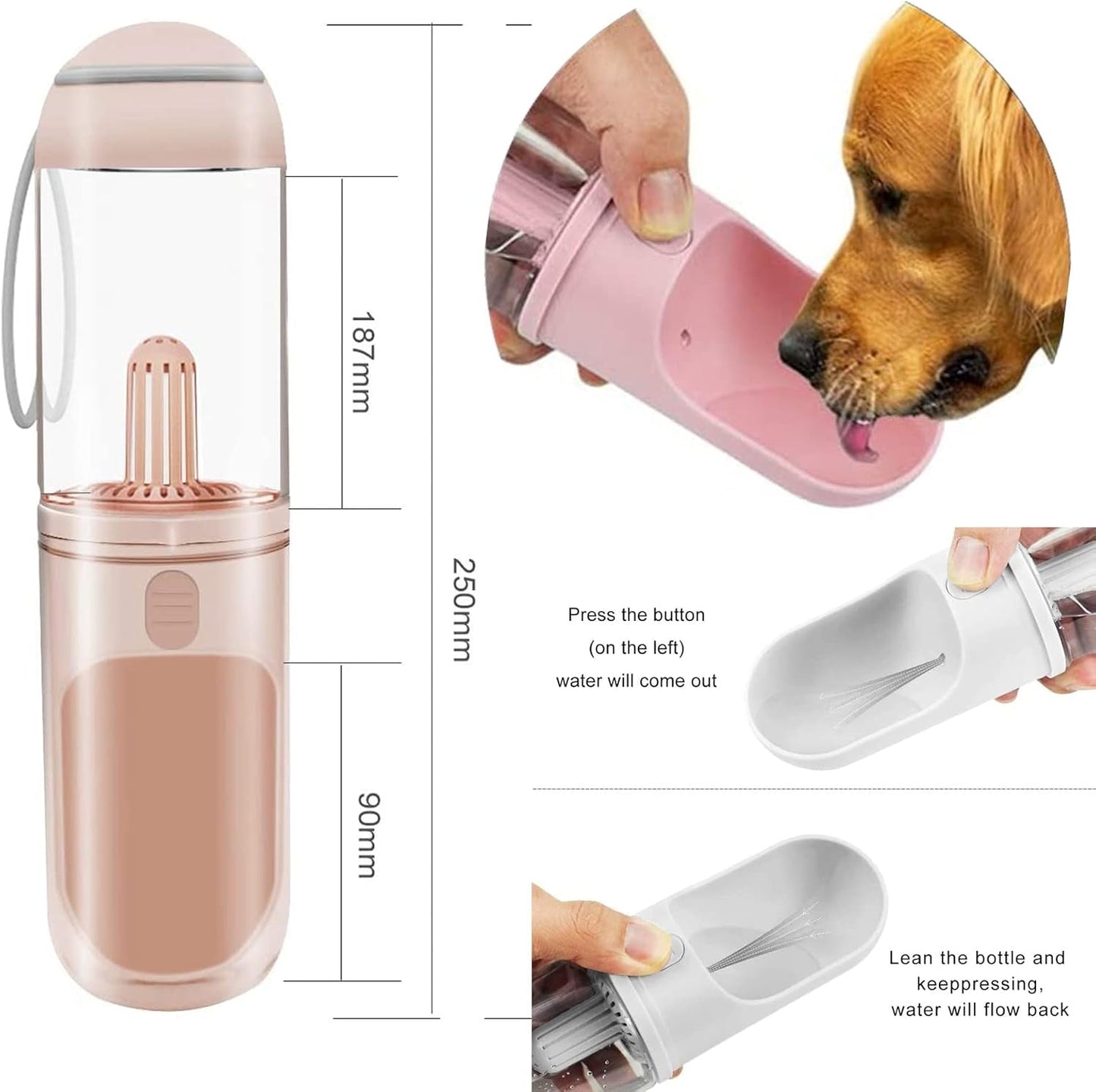 Portable Dog Travel Water Bottle – Leak-Proof Pet Water Dispenser - Operation Cozy Paws