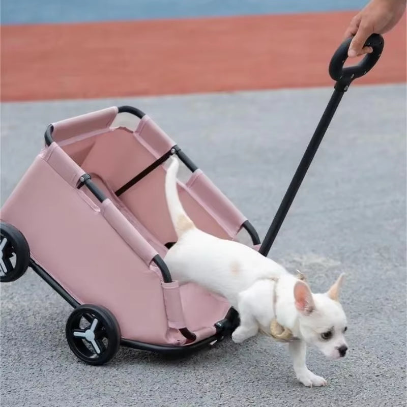 Foldable Pet Stroller – Glide in Style, Stroll in Comfort - Operation Cozy Paws