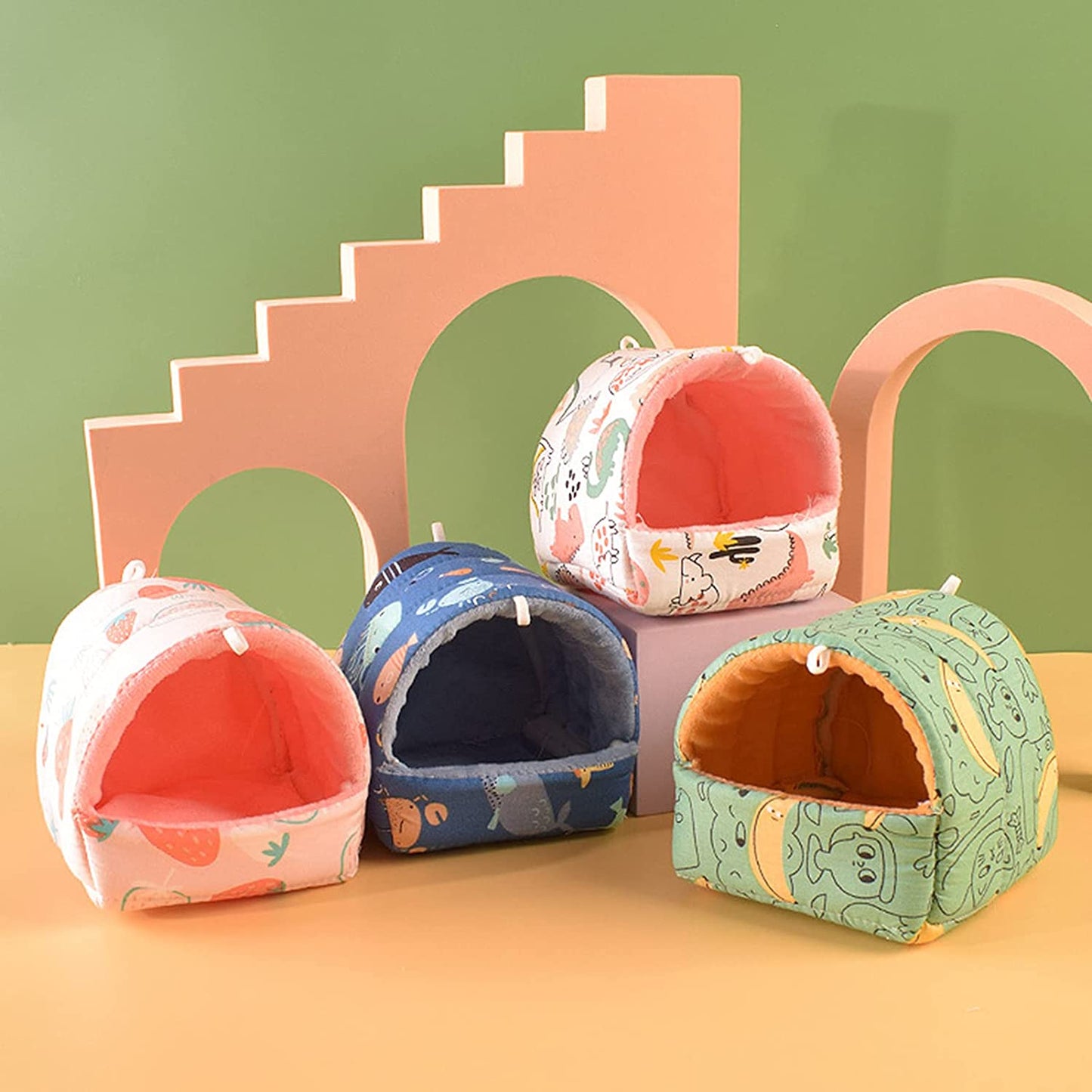 Warm Cotton Pet Nest – Washable Small Pet Bed & Hideout for Hamsters, Guinea Pigs & More - Operation Cozy Paws