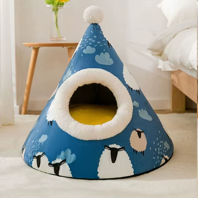 CozyPaws Tent Nest Bed – All-Season Hideaway for Dogs & Cats - Operation Cozy Paws
