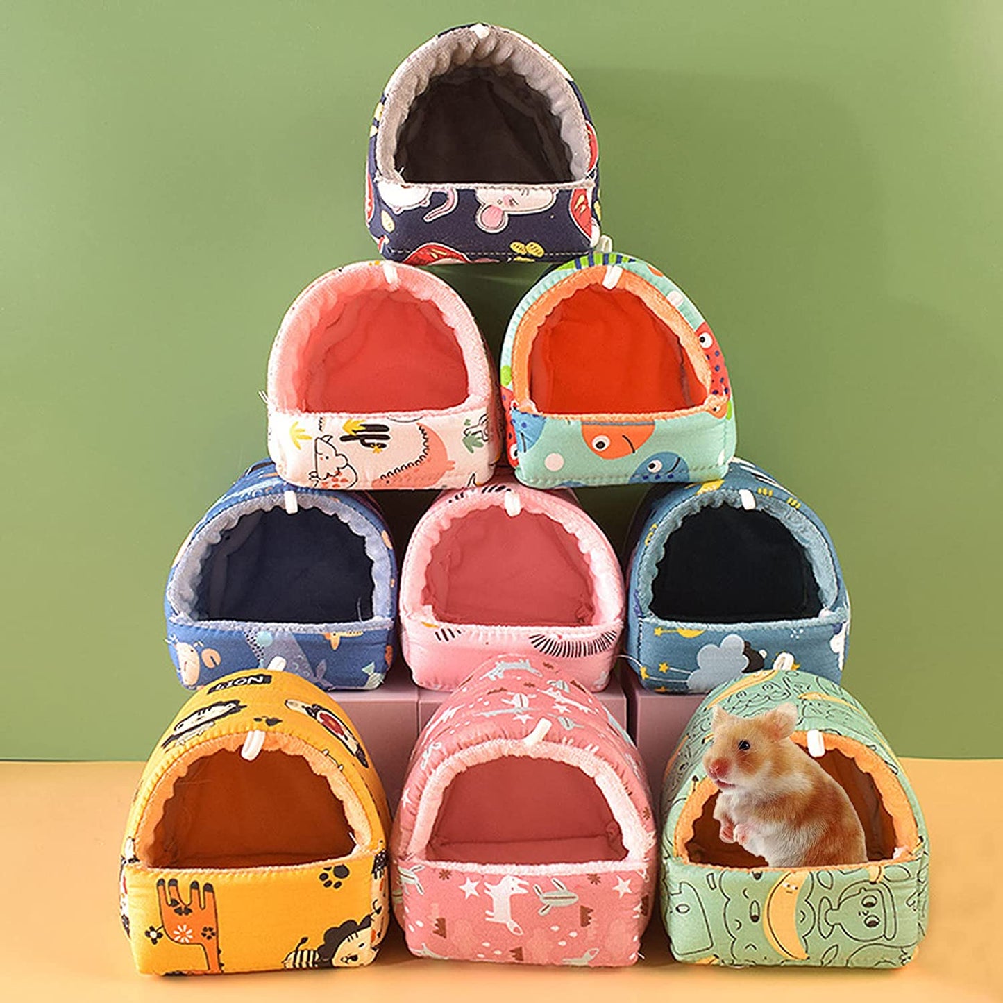Warm Cotton Pet Nest – Washable Small Pet Bed & Hideout for Hamsters, Guinea Pigs & More - Operation Cozy Paws