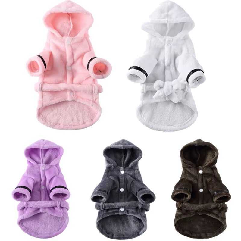 PawDry Hooded Bathrobe: Quick-Dry Comfort for Your Happy Dog - Operation Cozy Paws