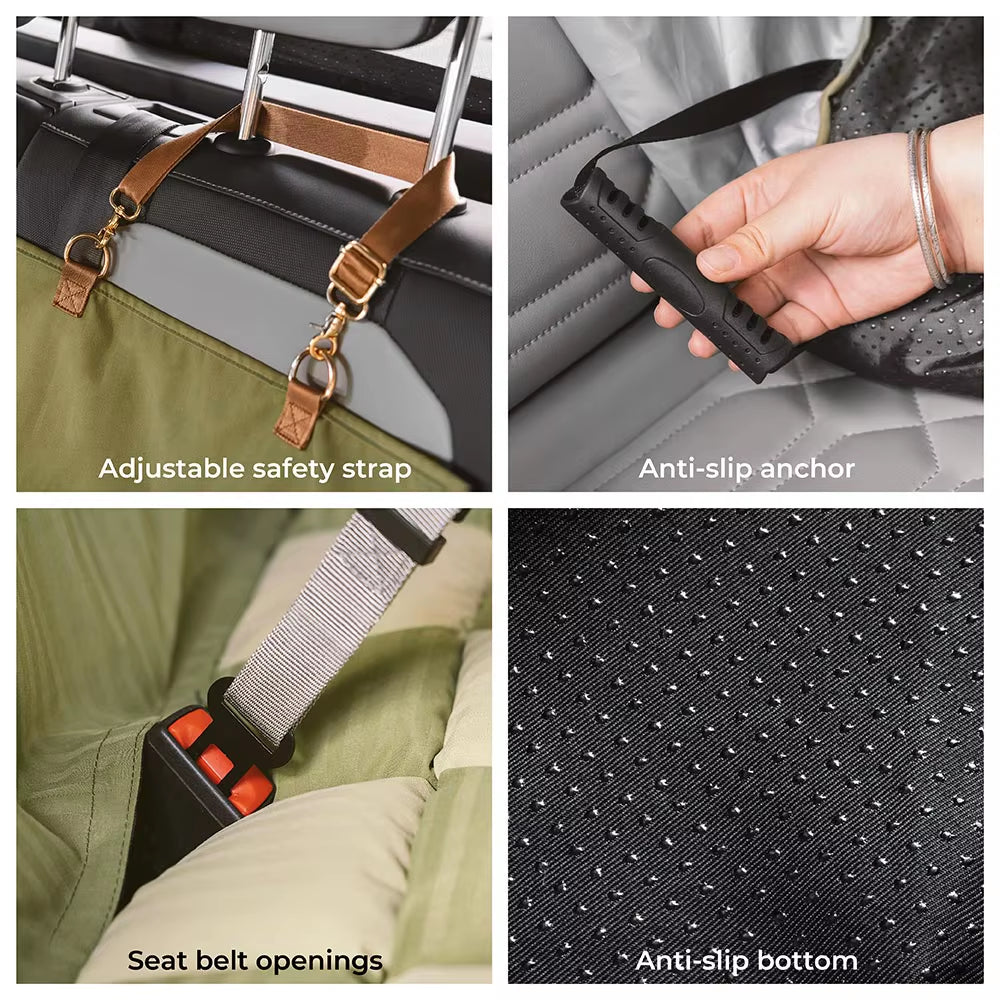 Deluxe Dog Car Seat Bed – Travel in Safety, Lounge in Style - Operation Cozy Paws