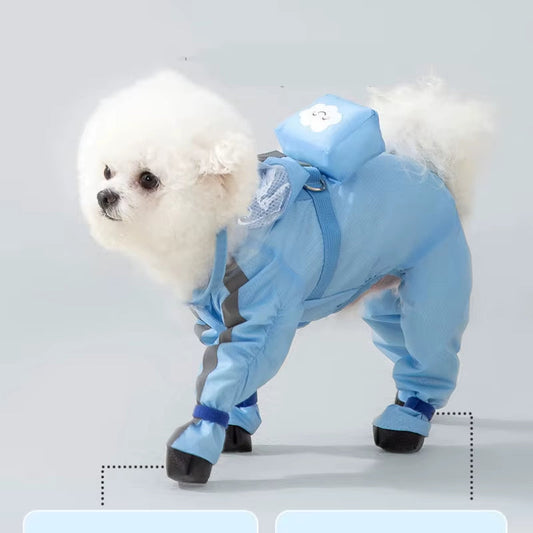 Full-Cover Pet Raincoat – Waterproof Poncho for Dogs & Cats - Operation Cozy Paws